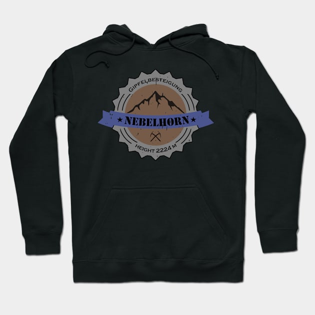 Gipfelbesteigung Nebelhorn Height 2224 m Hoodie by JG0815Designs